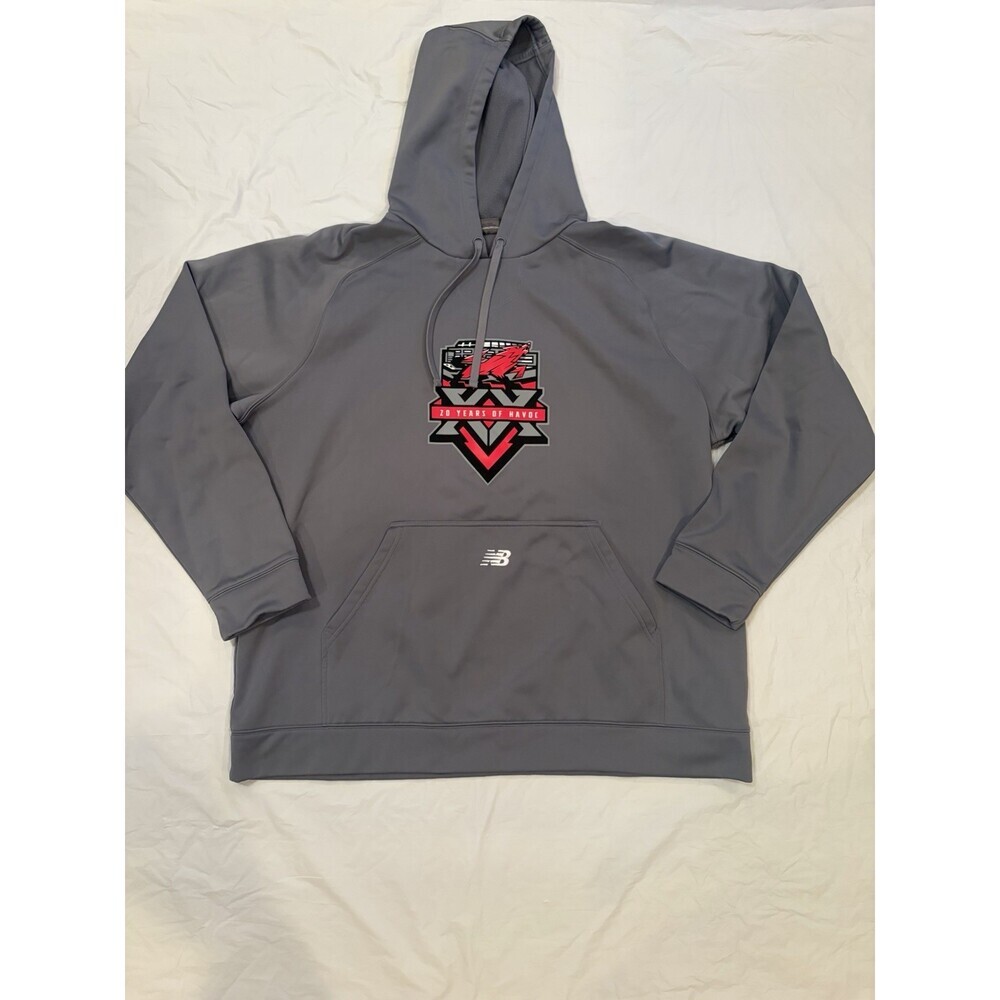 Huntsville Havoc New Balance Grey Hoodie Size XL MIcrofiber Thermal